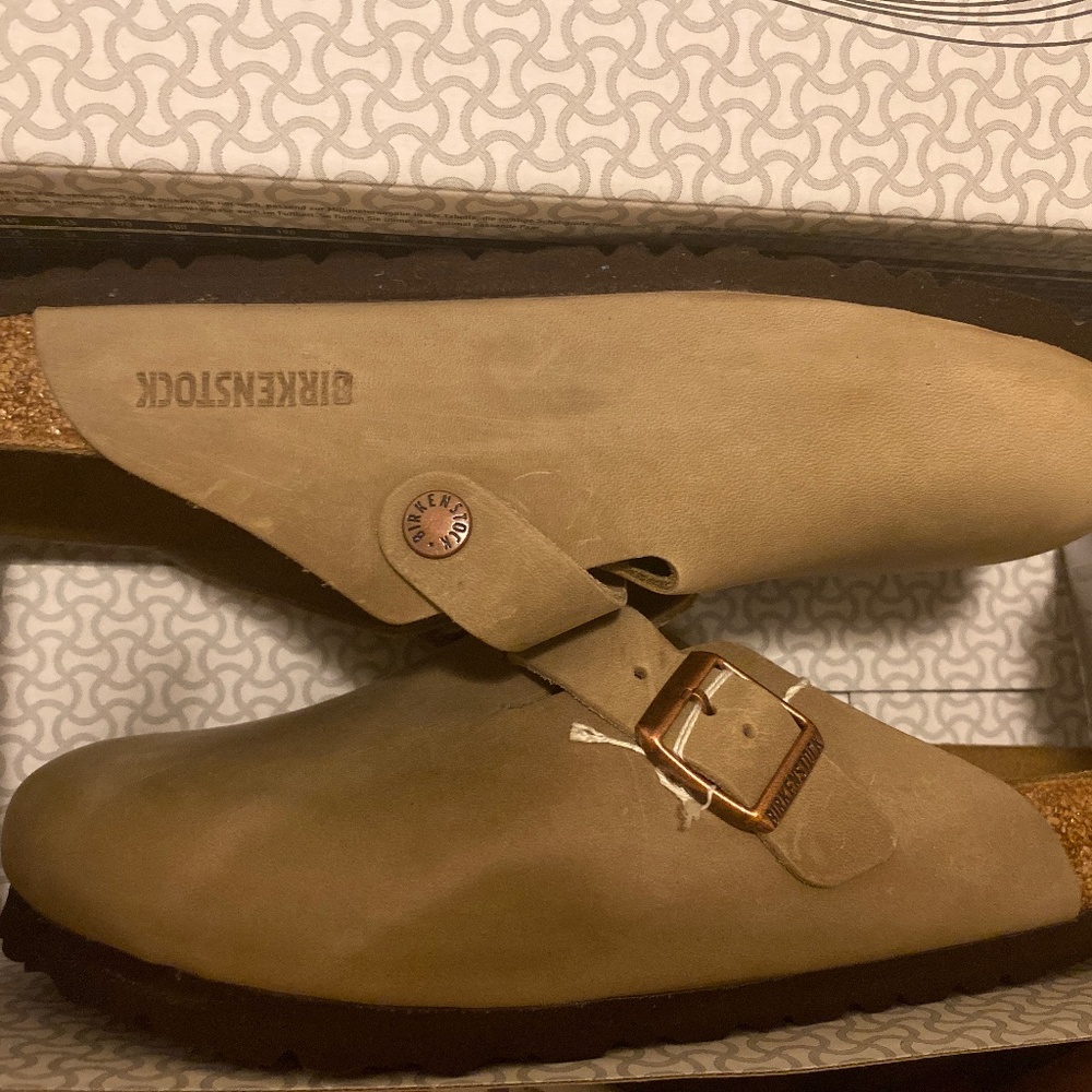 Birkenstocks boston bs tobacco brown oiled leather